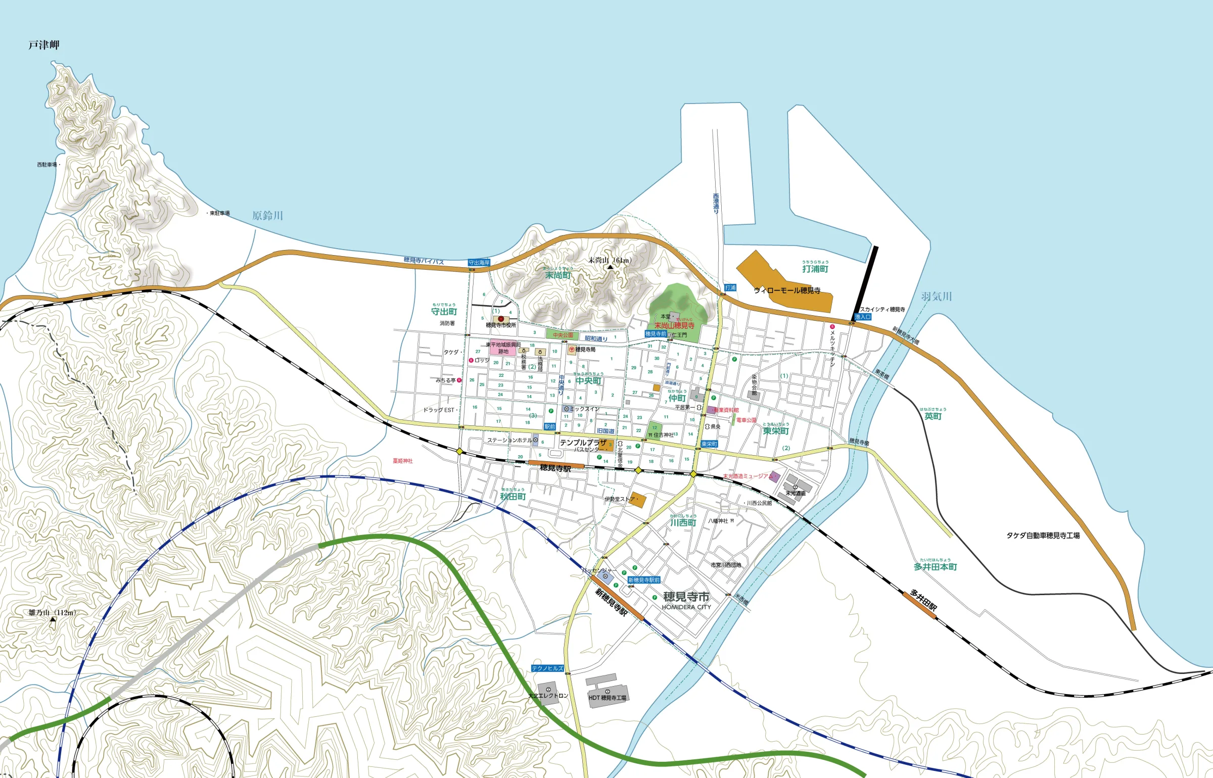 Map of the Homidera area