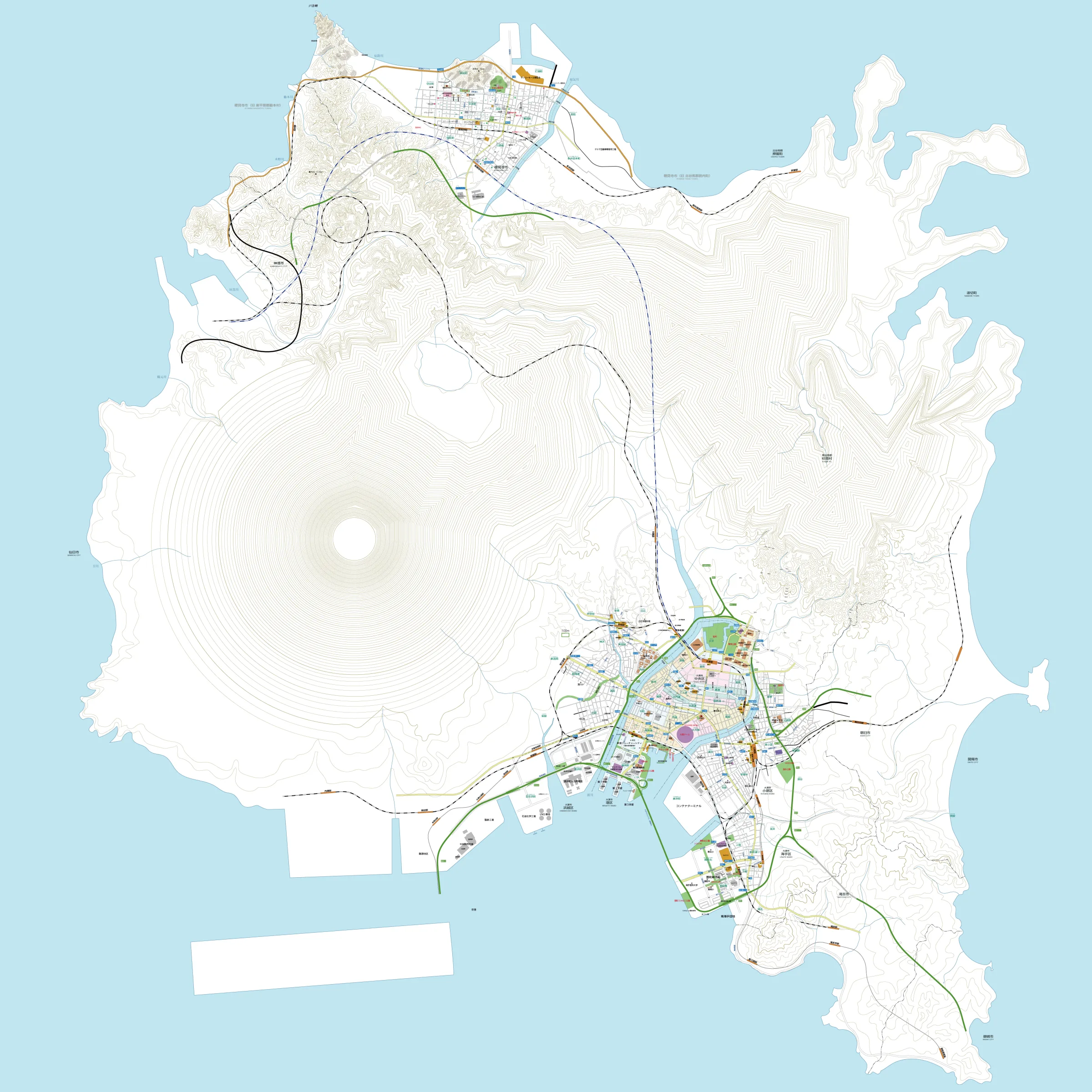 Map of the whole of Kakeshima
